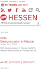 Mobile Screenshot of npd-hessen.de